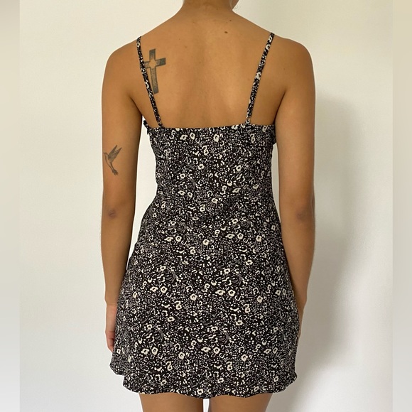 black and white pattern mini sundress - Picture 3 of 3